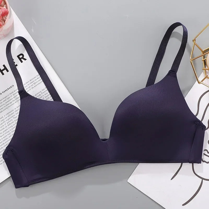 Women No Wire Push Up Seamless Bra