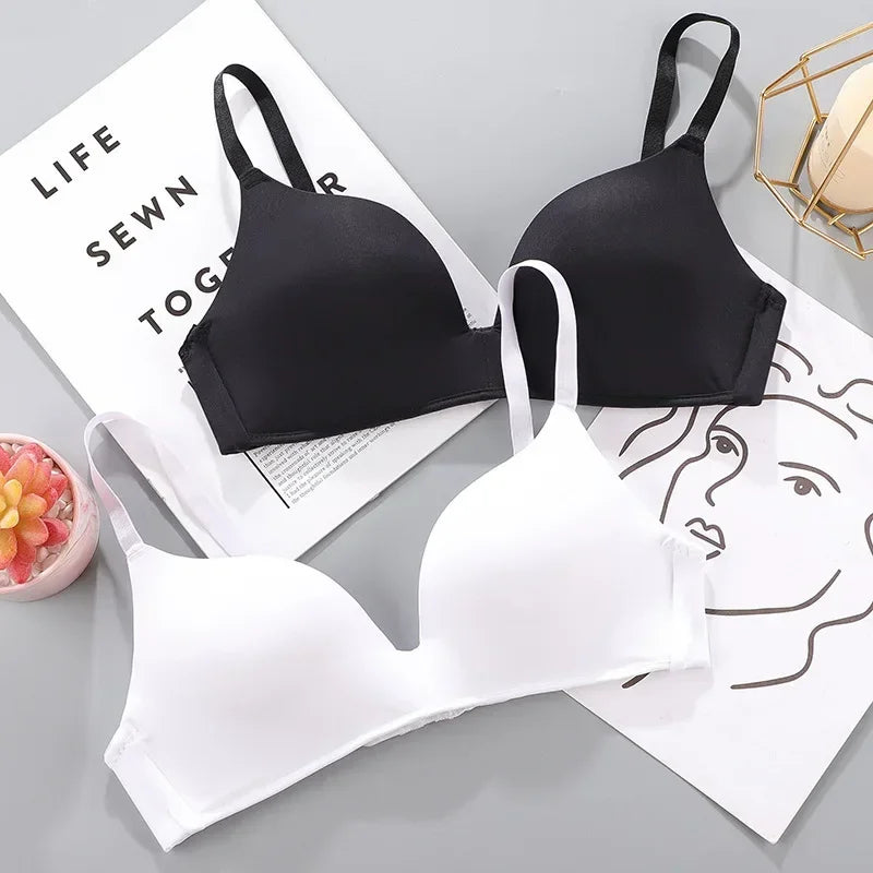 Women No Wire Push Up Seamless Bra