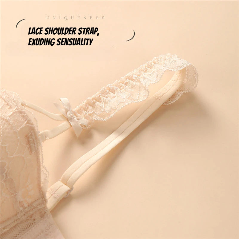 Large Size Hot Sexy Bra for Women 2025 Spring/Summer Push Up Top Up Breast Collection Anti Sagging Lace Bras Women's Intimates