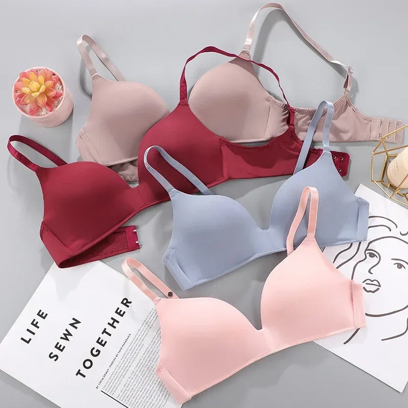 Women No Wire Push Up Seamless Bra